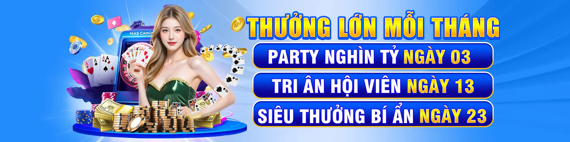 Banner khuyến mãi chào mừng